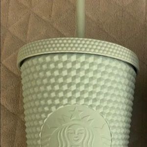 ISO grande red jeweled Starbucks tumbler and mint grande Starbucks tumbler